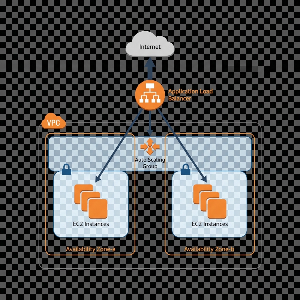 Diagrama arquitectura Auto Scaling
